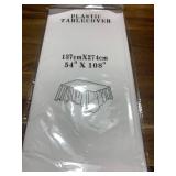 Plastic Tablecover 54x108 inch white