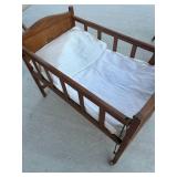 Antique baby bed