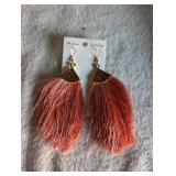 Pink Tassel Earrings