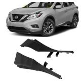 YUNHECAM Front Windshield Wiper Side Cowl Extension Fender Cover Trim for Nissan Murano 2016 2017 2018 2019 Pair Left Right Black Durability Plastic Panel Caps 2PCS