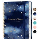 Planner 2024-2025, Academic Year Monthly and Weekly Calender Planner 6.3" x 8.5" - 12 Months (Jul 2024 - Jun 2025), Hardcover Spiral Bound School Teacher Student Planner with monthly Tabs, Inner Pocke