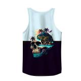 Rave Tank Tops Men Beach Tank Tops Graphic Summer Funny Sleeveless EDM Outfits Patriotic Shirts L