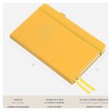 The Gratitude Journal : More Happiness, Positivity, Affirmation, Productivity, Mindfulness & Self Care - A Simple Undated Hardcover Daily Guide Planner for Women & Men (Amber Yellow)