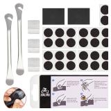 Zacro Bike Inner Tire Patch Repair Kit, 26 Glueless Tube Patch Kits& 2 Premium Stainless Steel Levers, Bicycle Inner Flat Tube Patch Kit for Mountain MTB BMX Ebike Scooter