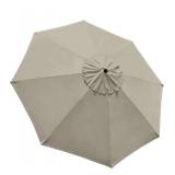 EliteShade USA 9ft Replacement Covers 8 Ribs Market Patio Umbrella Canopy Cover (CANOPY ONLY) (Beige)