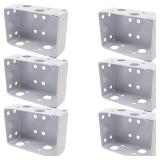 TIHOOD 6PCS 2Inch Blind Brackets Low Profile Box Mounting Bracket for Window Blinds