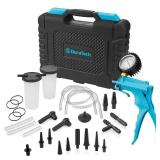 DURATECH 2 in 1 Brake Bleeder Kit, Brake Fluid Bleeder Kit with Handheld Vacuum Pump, for Automotive, Organized in Portable case