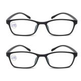 Blue Light Blocking Reading Glasses Flexible Lightweight UV Protection Unbreakable Readers Anti Eyestrain for Women Men +1.25