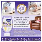 Leather CPR Leather Cleaner And Conditioner For Furniture, Car Interiors, And Leather Products, No-Fade Leather Couch Cleaner With Protectants, Non-Toxic Leather Couch Cleaner And Leather Protector