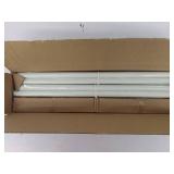 2 Pack White Curtain Rods 48 to 84 Inches(4-7 Feet),5/8 inch Splicing Drapery Rods,Small Curtain Rods Set,Size: 36