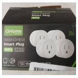 GHome Voice Control Smart Plugs 4pk