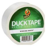 Duck Brand 392873 White Color Duct Tape, 1.88-Inch by 20 Yards, Single Roll