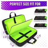 SNIGJAT DJ Controller Case for DDJ-FLX4/ DJ 400/ DDJ-REV1, Padded DJ Controller Bag with 5 Pockets for Laptop, Headphones, Cables, DJ Carrying Case with Adjustable Shoulder Strap, 21.5"x11.8"x2.5"