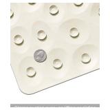 Bligli Bath Tub Shower Mat, 16x39 Inch Extra Long Non-Slip Bathtub Mats with Strong Suction Cups, Soft Rubber Anti-Slip Bathroom Floor Mat, Machine Washable, Comfort on Feet, 100% BPA Free (Beige)