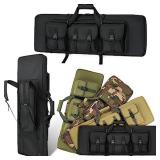 DULCE DOM 36 inch Double Rifle Case Soft Bag Gun Case, Perfect for Rifle Pistol Firearm Storage and Transportation, All Around Shooting Range Tactical Rifle Backpack, Indoor Outdoor