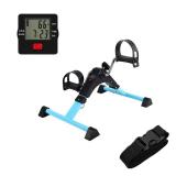 AHMED Folding Under Desk Bike Pedal Exerciser for Arm/Leg Medical Fitness Exercise Bike Mini Portable Home Workout (Blue)