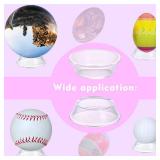 LRANFOW Baseball Stand Game Balls Display Holder Easter Eggs Display Stands for Easter Party Sphere Holder Softball Stands for Balls or Other Round Items Reversible 16 PCS