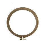 Nurge Premium Beech Wood Gold Clasp Embroidery Hoop 8mm (220mm = 8.66" ~ Approx 8")