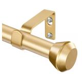 Gold Curtain Rod 32 to 58 Inch, HOTOZON Heavy Duty Curtain Rods for Windows, Decorative Single Drapery Rod with Diamond Finials