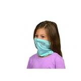 MISSION Cooling Youth Neck Gaiter 6+ Ways to Wear Face Mask UPF 50 Cools When Wet- Aqua Sky 2 Pack