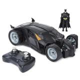 DC Comics, Batman Batmobile Remote Control Car, Easy to Drive, Compatible with Batman Figures, Kids Toys for Boys and Girls Ages 4 and Up