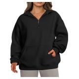 TAKEYAL Plus Size s for Women 4x 5x Oversized Pockets Drop Shoulder Sweatshirt Crewneck Clothes Teen Girls (Black, 4XL)