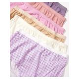 JUST MY SIZE womens Cool Comfort Cotton High 6-pack Briefs, Assorted, 12 US