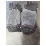 VWELL Cotton Toe Socks Five Finger Socks No Show Crew Athletic Running Socks 4 Pairs,Size 7-11