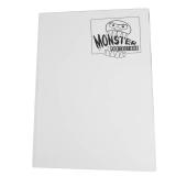 Monster 9 Pocket Matte White Trading Card TCG Mega Binder w 40 Pages- Twice as Large- Hard Cover Album Holds 720 Cards- Anti-Theft Side Loading Pockets- Best Storage Case MTG Magic