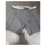 Legendfit Youth Boys Baseball Compression Underwear w/Cup Pocket(No Cup) Protective Sliding Shorts Football Lacrosse Cricket Black Large