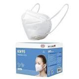 BYD CARE KN95 Respirator, 50 Pieces, Breathable & Comfortable Foldable Safety Mask with Ear Loop for Tight Fit, GB2626 White , Regular (B08M5CCLKH)