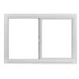 Project Source 10001 Series Left-Operable Vinyl Single Pane Single Strength New Construction Sliding Window (Rough Opening: 36-in x 24-in; Actual: 35.5-in x 23.5-in)