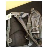 WATERFLY Crossbody Sling Backpack Sling Bag Travel Hiking Chest Bags Daypack (Dark gray) Retail $33.74