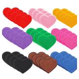 36 Pcs Heart Embroidered Iron on Patches for Clothing Jeans Jacket Hat Backpack Retail $9.99