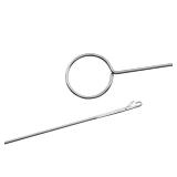 AXLIZER 2pcs Stainless Steel Sewing Loop Kit Loop Turner Hook Lock Flexible Drawstring Threader Metal Tweezers Long Loop Turner Tool with Latch for Fabric Belts Strips DIY Knitting Accessories Retail 