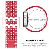 SUPOIX Compatible with Apple Watch Band 40mm + Case, Women Jewelry Bling Diamond Rhinestone Replacement Metal Strap &Soft TPU Protector Case for iWatch Series 6/5/4/SE(Red)