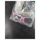 RIVBOS Kids Sunglasses for Girls Boys with Strap Polarized UV Protection Flexible Rubber Shades RBK004-2 Pink