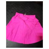 Aleumdr Women Solid High Waisted Swim Skirt Bottoms Shorts Swim Dress Sport Skorts with Panty Liner Rose Medium