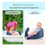 Whale Shape Baby Bath Seat Light Blue