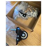 1.5 Inch Swivel Caster Wheels Set, Locking