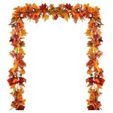 Artiflr 4 Pack Fall Maple Leaf Garland, Vines