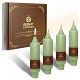 Light Green 5-inch Dripless Candle Sticks