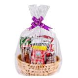 Awpeye Clear Basket Bags 20Pack Large Cellophane Gift Bags for Baskets Cellophane Wrap for Gift 2 Mil Thick (20"x20")