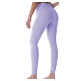 Sunzel Workout Leggings for Women, Squat Proof High Waisted Yoga Pants 4 Way Stretch, Buttery Soft Lavender S