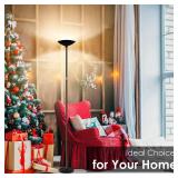 Floor Lamp, Standing Lamp, 20W 2000LM LED Torchiere Floor Lamp, Stepless Dimmable, Touch Control, 3000K Daylight, 50000hrs Lifespan, Floor Lamps for Living Room, Standing Lamps for Bedroom, Office