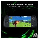 Razer Kishi V2 Mobile Gaming Controller for Android: Console Quality Controls - Universal Fit - Stream PC, Xbox, PlayStation, Touch Screen Android Games - Customizable Triggers - Ergonomic Design