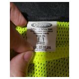 JKSafety 9 Pockets Women Hi-Vis Reflective Safety Vest | Mesh Neon Yellow | Reflective Strips with Orange Extended Trims | ANSI Compliant (168-Yellow, XL)