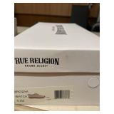 True Religion Canvas Slip On Fashion Sneaker Laceless White Womens US Size 9.5 M ( Retail $42.99)