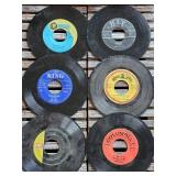 Vintage 45 Records lot of 6 vinyls