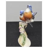 Antique Blue Bird Of Happiness Vase by Clay Sketches Pottery Pasadena California MidCentury Figurine